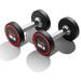 Sunny Health & Fitness Signature Style Polyurethane Round Dumbbells 10-Pound (Pair) â€“ SF-DB02-10