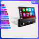 7 Single 1 DIN Flip-Out Apple Carplay Android 12 Bluetooth 2+32GB Wifi Car Stereo Radio Touch Screen GPS Navigation Player