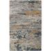 HomeRoots 513619 12 x 15 ft. Gray Yellow & Blue Wool Abstract Hand Tufted Handmade Rectangle Area Rug