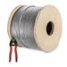 ZQRPCA 1/8 T316 Stainless Steel Cable Railing 500FT Wire Rope Cable for Railing 7x7 Strands Construction Stainless Steel Cable for DIY Railings Outdoor Hanging String Light or Sundries