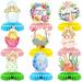 Mulanimo 9pcs Easter Honeycomb Centerpieces Table Toppers Ornament Happy Easter Day Eggs Bunny Decorations