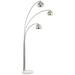 Pacific Coast Lighting Floor lamp Arc lamp metal satin nickel