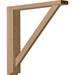 Ekena Millwork Traditional Shelf Bracket- Red Oak - 2.5 in. W x 14.75 in. D x 14.25 in. H