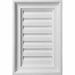 Ekena Millwork Vertical Gable Vent Louver - Functional - White - 16in.W x 20in.H