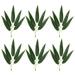 Artificial Fake Bamboo Branches Bamboo Leaves Simulation Leaves Artificial Plants Protected Suitable for Outdoor Indoor Garden Fence Backyard Decor Photo Props GREEN