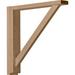 Ekena Millwork Traditional Shelf Bracket - Rubberwood - 2.5 in. W x 14.75 in. D x 14.25 in. H