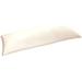 . Microsuede Body Pillow Cover With Double Sided Zippers Ivory