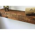 42 W X 7 D X 2 3/4 H Rustic Fireplace Mantel Shelf Floating Solid Reclaimed Barn Wood With Hardware