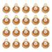 Uxcell Shell Pendants Faux Pearl Drops 50 Pack Imitation Pearl Pendant for Jewelry Making Golden