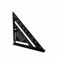 PEACNNG 7 Inch Measuring Tool Aluminum Alloy Carpenter Set Square Angle Woodworking Tools Try Square Triangular Metric