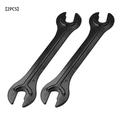 Jygee 2pcs Bike Wheel Hub Wrench Bicycle Hub Cone Steel Dual Open-end Spanner Bicycle Repair Tool