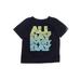 Active by Old Navy Short Sleeve T-Shirt: Black Tops - Size 12-18 Month