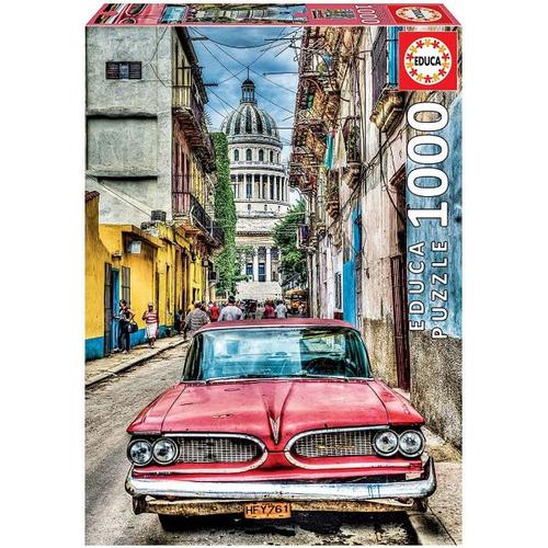 Carletto 9216754 – Educa, Oldtimer in Havanna, Puzzle, 1000 Teile – Carletto Deutschland / Educa
