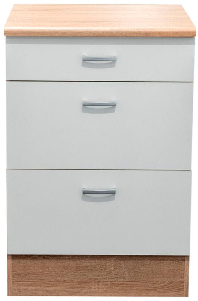 Unterschrank BASIC BY BALCULINA "Andy", weiß, B:60cm H:90cm T:60cm, Schränke, Küchenunterschrank, Breite 60 cm