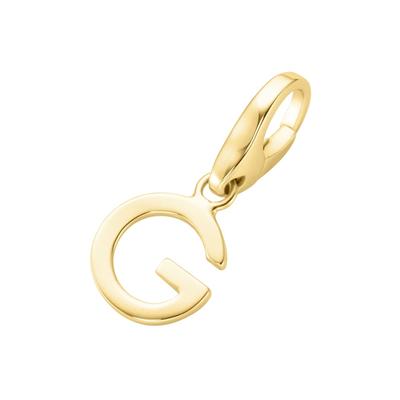 Giorgio Martello Milano - Charm Buchstabe G, Silber 925 Charms & Kettenanhänger 1 ct Gold Damen