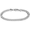 Jacques Lemans - Armband 925er Silber Armbänder & Armreife 1 ct Damen