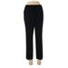 Nine West Dress Pants - Mid/Reg Rise Straight Leg Boyfriend: Black Bottoms - Women's Size 10