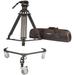 E-Image Two-Stage Carbon Fiber Tripod with GH15 Head & Tripod Dolly Kit (100mm) EG15C2