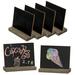 Inbox Zero Decorative Mini Tabletop Wood Chalkboard in Brown | 5.1 H x 5.9 W x 2.4 D in | Wayfair F00FFD85327544368BEF598ED86D524A