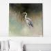 Dovecove Peaceful Egret Teal by Julia Purinton - Painting Canvas | 28 H x 28 W in | Wayfair 569744393B3C42A8B111089E2C952EB6