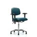 Inbox Zero Lashaunta Task Chair Aluminum/Upholstered in Gray/Blue | 27 W x 25 D in | Wayfair DAFC36FBED00481186D5D13448D9594C