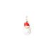 The Holiday Aisle® Fair Skin Ho Ho Santa Hanging Figurine Ornament Glass in Red/White | 2 H x 2.8 W x 4.5 D in | Wayfair