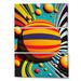 Orren Ellis Charlieann Pop Art Colorful Spheres VI On Canvas 3 Pieces Print Metal in Blue/Yellow | 48 H x 32 W x 1 D in | Wayfair