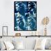 Winston Porter Chayenne Models Double Exposure In Vintage Blue III On Canvas Print Canvas, Cotton in Blue/Gray | 20 H x 12 W x 1 D in | Wayfair