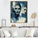 Winston Porter Chayil Models Double Exposure In Vintage Blue II On Canvas Print Metal in Blue/Gray | 32 H x 24 W x 1 D in | Wayfair