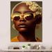 Everly Quinn Contemporary Portrait Of Young African American Wo Contemporary Portrait Of Young African American Woman On Canvas Print Metal | Wayfair