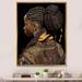 Bungalow Rose African American Woman Traditional Clothes I On Canvas Print Plastic in Black | 44 H x 34 W x 1.5 D in | Wayfair