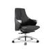 Orren Ellis Yahweh Faux Leather Office Chair Upholstered in Gray | 39.25 H x 25 W x 25.5 D in | Wayfair C60245442ACD4D8296A41D03253E597C