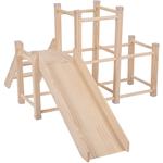 Aire De Jeux Avec Toboggan En Bois Pour Enfants Jouet Montessori Rampe Cadre D'escalade Pour Bébés