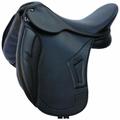 Winner - 17, nero: Selle de dressage gagnante en cuir synthétique avec arçon réglable