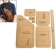 DIY Handmade Leather Men's Fashion Chest Bag Sewing Pattern Hard Kraft Paper Stencil Template DIY