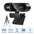 Webcam 4K 2K 1080p mini caméra USB 15-30fps Full HD avec trépied microphone autofocus pour PC