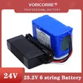 VariCore 24V 6s 4A 6A 8A 10A 18650 batterie pack 25 2 V 12Ah Li-Ion akku für fahrrad batterie 350W E