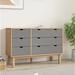 vidaXL Drawer Cabinet Dresser Drawer Chest Storage Cabinet Solid Wood Pine
