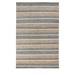 Luna 8 x 10 Area Rug, Handwoven Wool Stripes, Natural and Gray Jute Cotton - 8 x 10