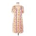 The Pioneer Woman Casual Dress: Orange Floral Motif Dresses - Women's Size Medium