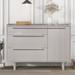 3-Drawer Dresser with Solid Wood Legs and Contemporary Design