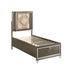 Livonia Dark Champagne Storage Bed with LED Touch Light