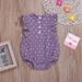 EGNMCR Newborn Infant Baby Girl Romper Jumpsuit Sleeveless Bodysuit Infant Baby Sleeveless One-piece Romper Cotton Star Multicolor Printed Romper (Purple) - Baby deals