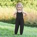 EGNMCR Baby Summer Jumpsuits for Girls Kids Cute Backless Harem Strap Romper Jumpsuit Toddler Pants (Black 1-1.5 Years) - Baby deals