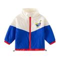 Toddler Summer Boys Girls Coat Lightweight Sunscreen Jacket Cartoon Print Fashion Jacket Coat White 120