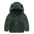 Gubotare Coat for Toddler Girls Thick Warm Toddler Baby Cute Kids Boy Hooded Outwear Girls Coat&jacket (Dark Gray 2-3 Years)