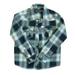 Pre-owned Soverign Codes Boys Black | Blue Plaid Button Down Long Sleeve size: 4T