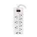 Xtricity 3-70628 Surge Protector 8 Outlets 1050 Joules 6FT Cord 2USB White