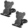 NUOLUX 2pcs Panda Mobile Phone Holder Universal Cell Phone Phone Support (Black)