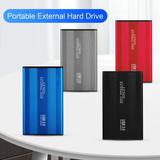 YDxl External Hard Drives Stable Output High Performance Large Capacity USB3.0 1TB/2TB Mobile Hard Drive for Daily Using Silver 2TB